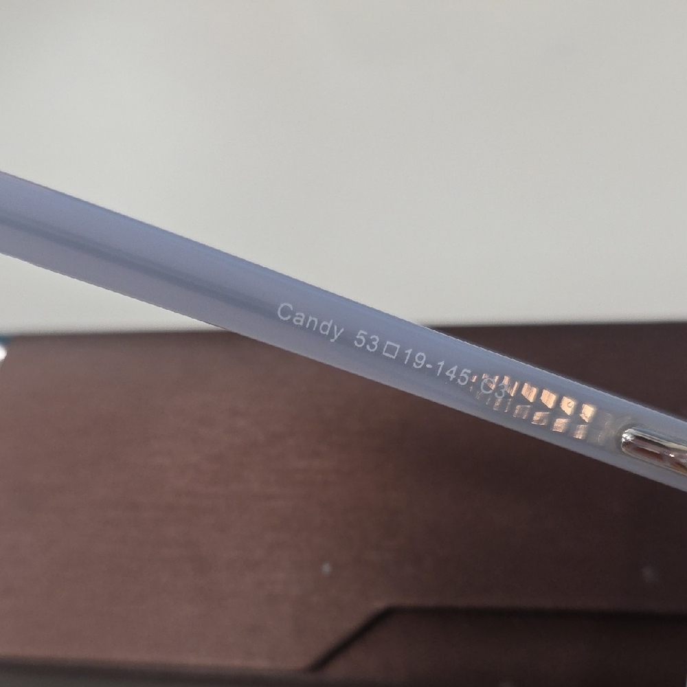 Yes- Elegant Light Blue Cat-Eye Glasses - Picture 3 of 5